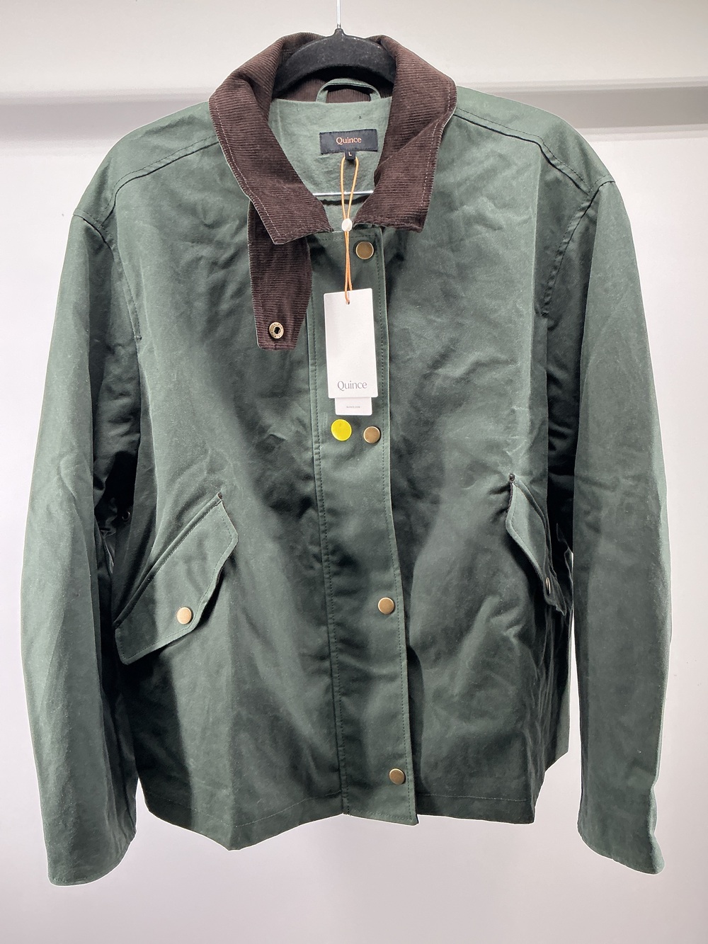 Organic Waxed Cotton Cropped Barn Jacket